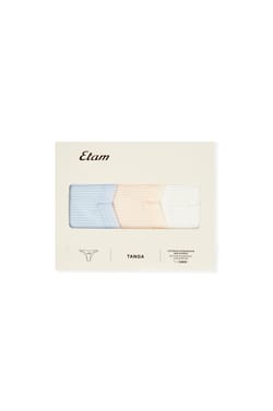Pack of 3 Cotton Tangas;${refinementColor}