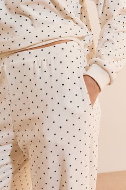 Ensemble de pyjama &agrave; pois;${refinementColor}