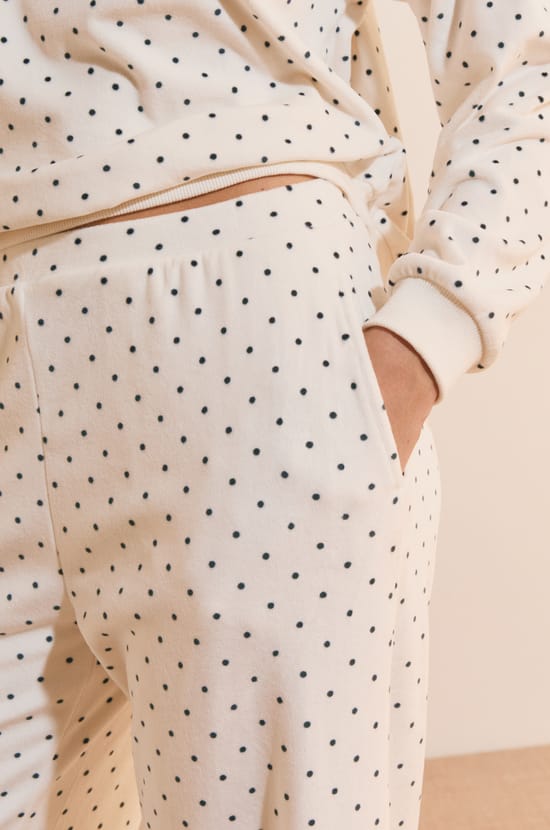 Ensemble de pyjama &agrave; pois;${refinementColor}