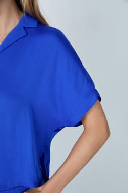 Short-Sleeved Pajama Shirt;${refinementColor}