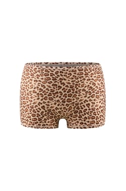 Shorty en microfibre &agrave; motif l&eacute;opard;${refinementColor}
