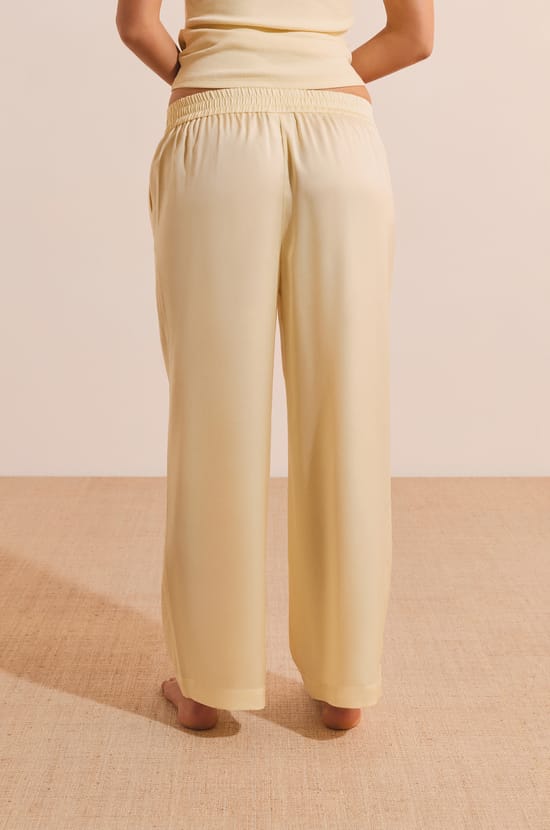 Pantalon de pyjama satin&eacute;;${refinementColor}