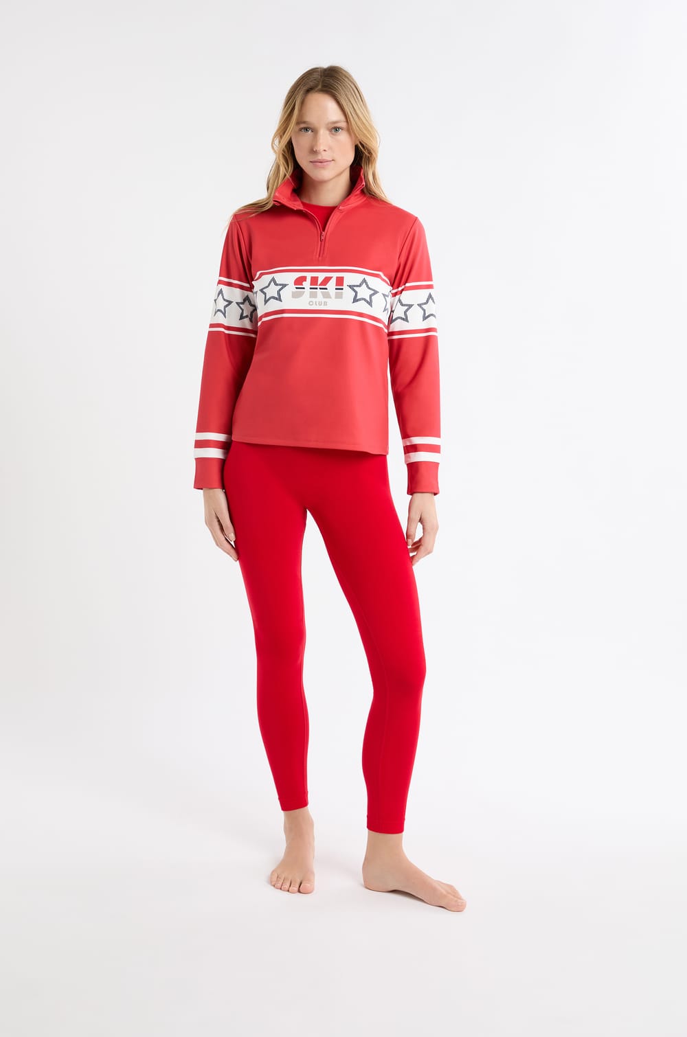 Camiseta de manga larga con estampado «ski club»;${refinementColor}