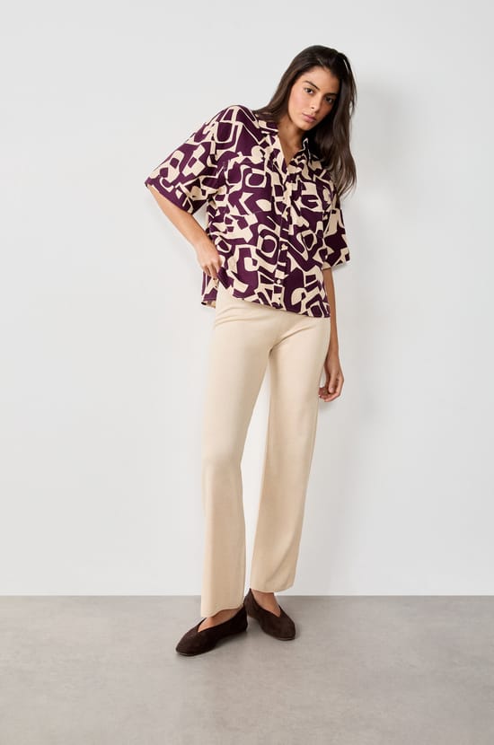 Knit Trousers;${refinementColor}