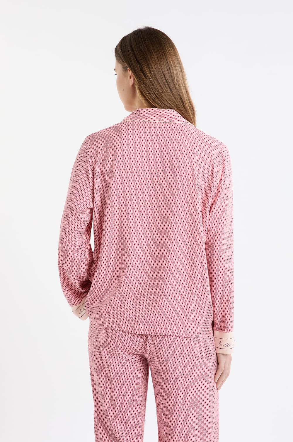 Camiseta de pijama de manga larga estampada;${refinementColor}