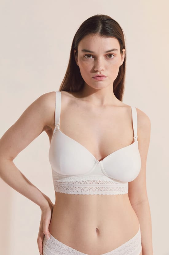 Soutien-gorge coques fines, clips d'allaitement;${refinementColor}