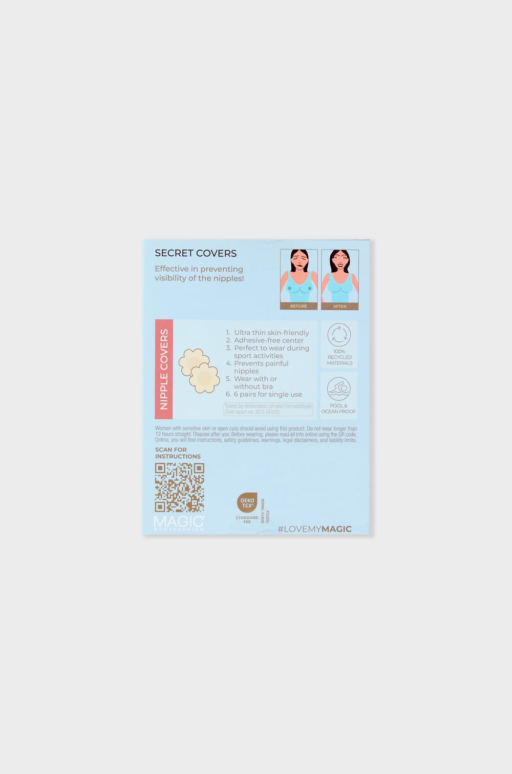 Cache-tétons en tissu - Magic bodyfashion;${refinementColor}