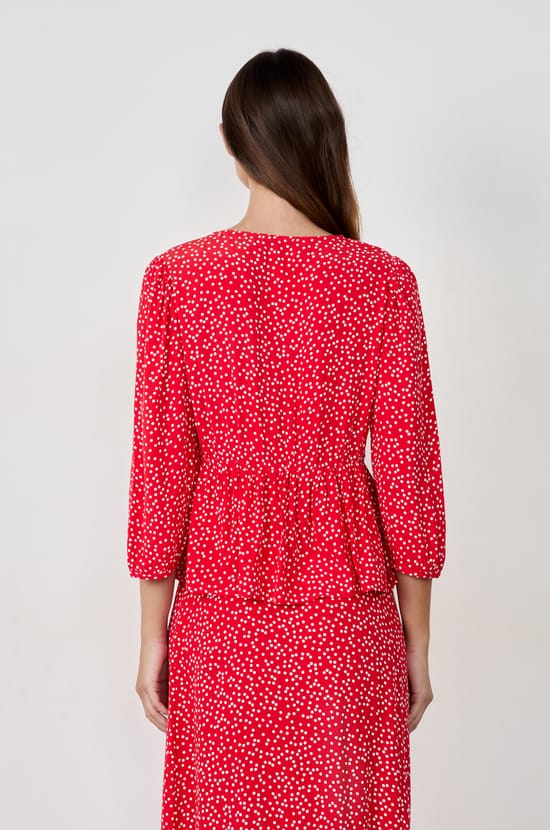 Polka Dot Blouse;${refinementColor}