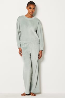 Ribbed Pyjama Sweatshirt;${refinementColor}