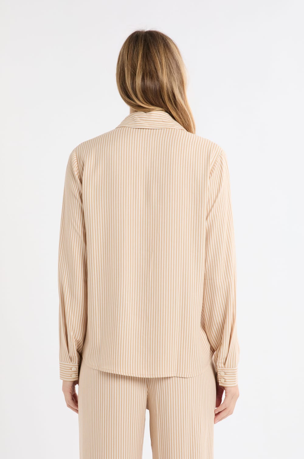 Chemise de pyjama à rayures à motif chien;${refinementColor}