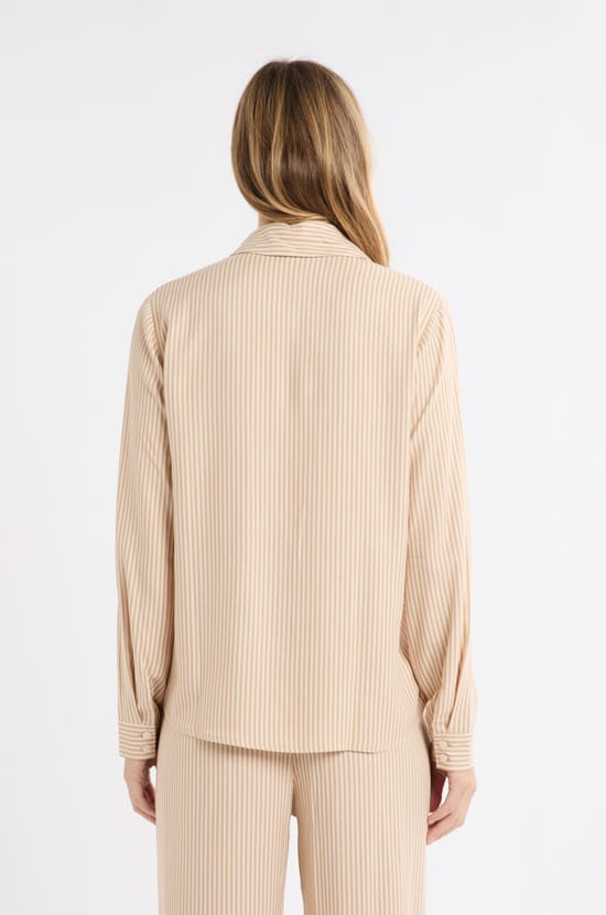 Chemise de pyjama à rayures à motif chien;${refinementColor}