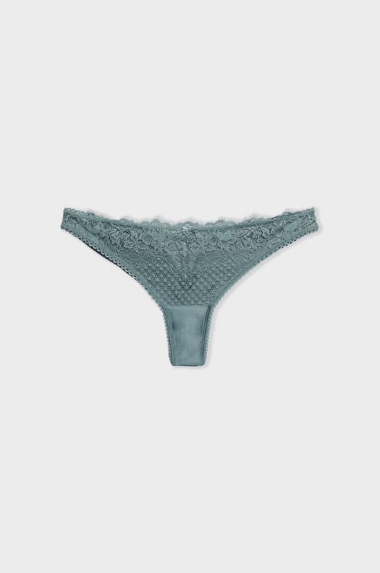 Tanga de encaje;${refinementColor}