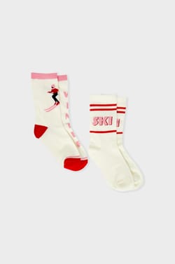 Chaussettes avec écriture avec coton;${refinementColor}