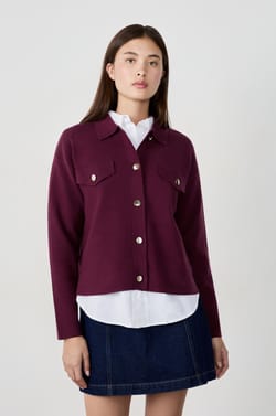 Cardigan with Gold Buttons;${refinementColor}