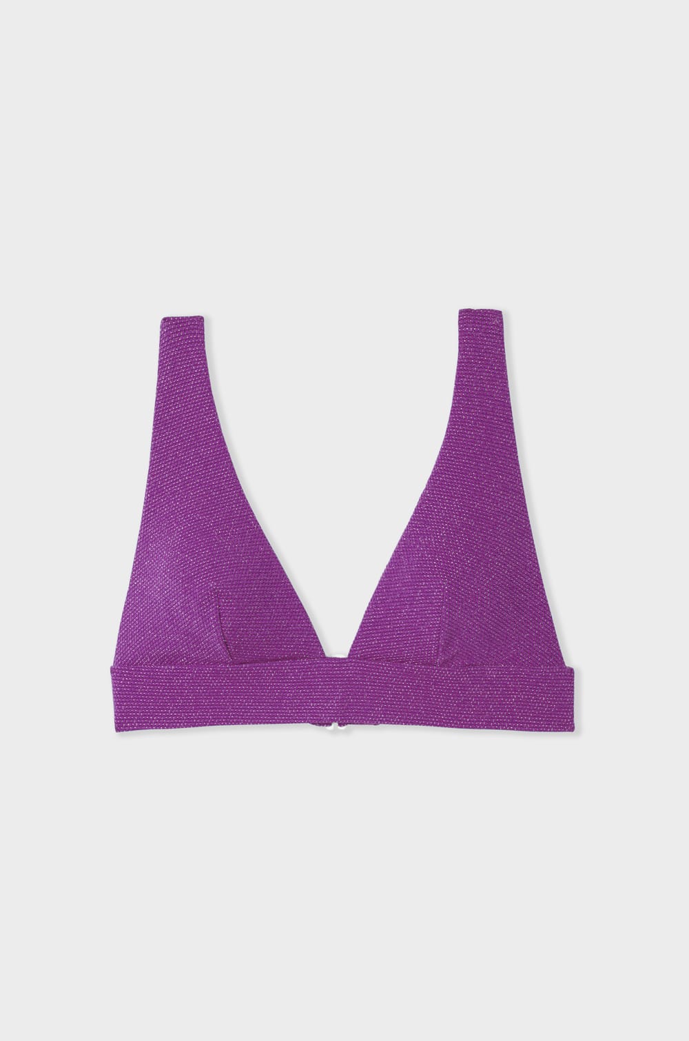 Triangle haut de maillot de bain brillant;${refinementColor}