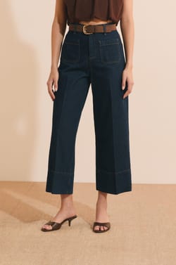 Straight Jeans with Front Pockets;${refinementColor}