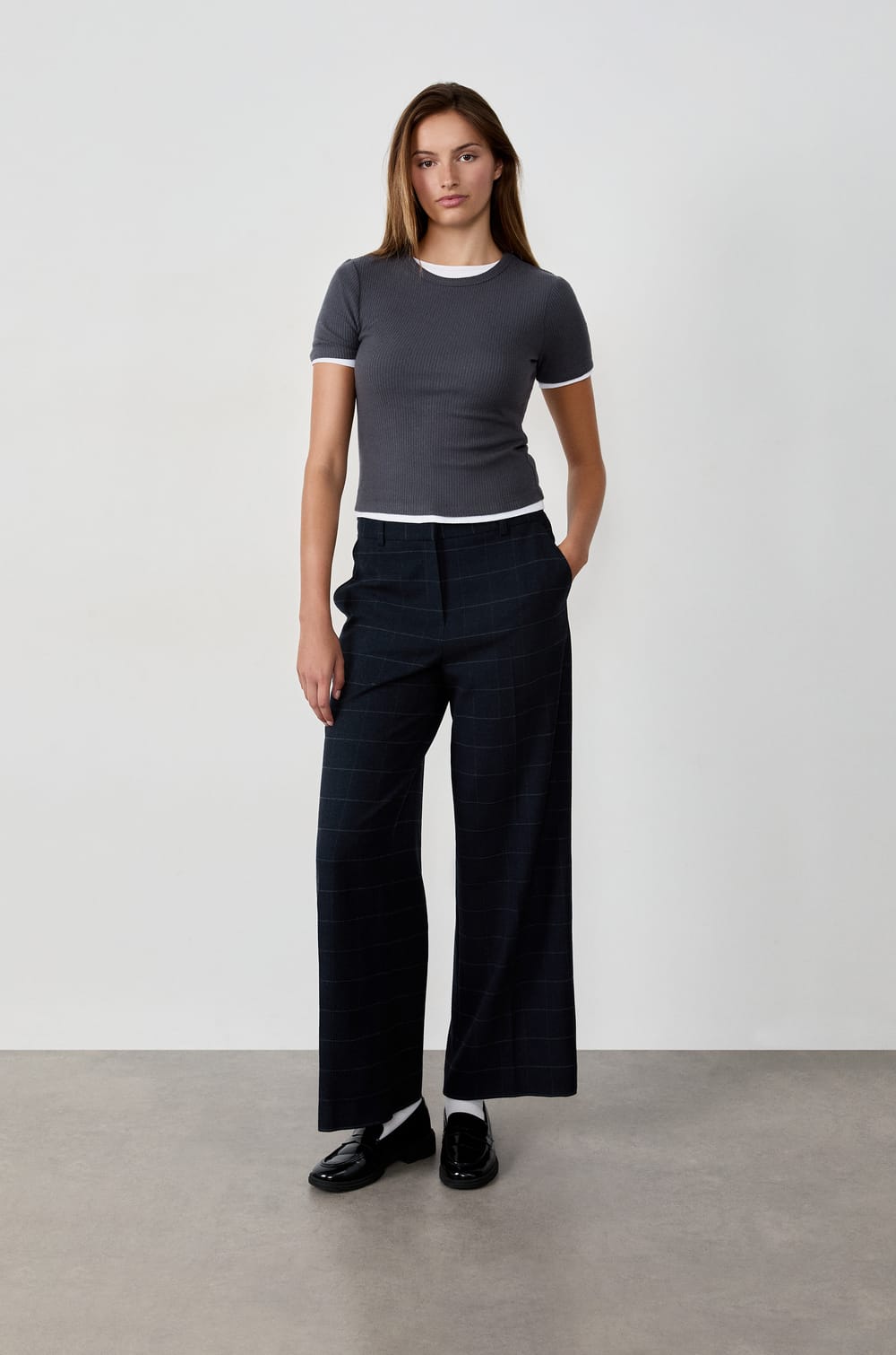 Pantalon à rayures;${refinementColor}