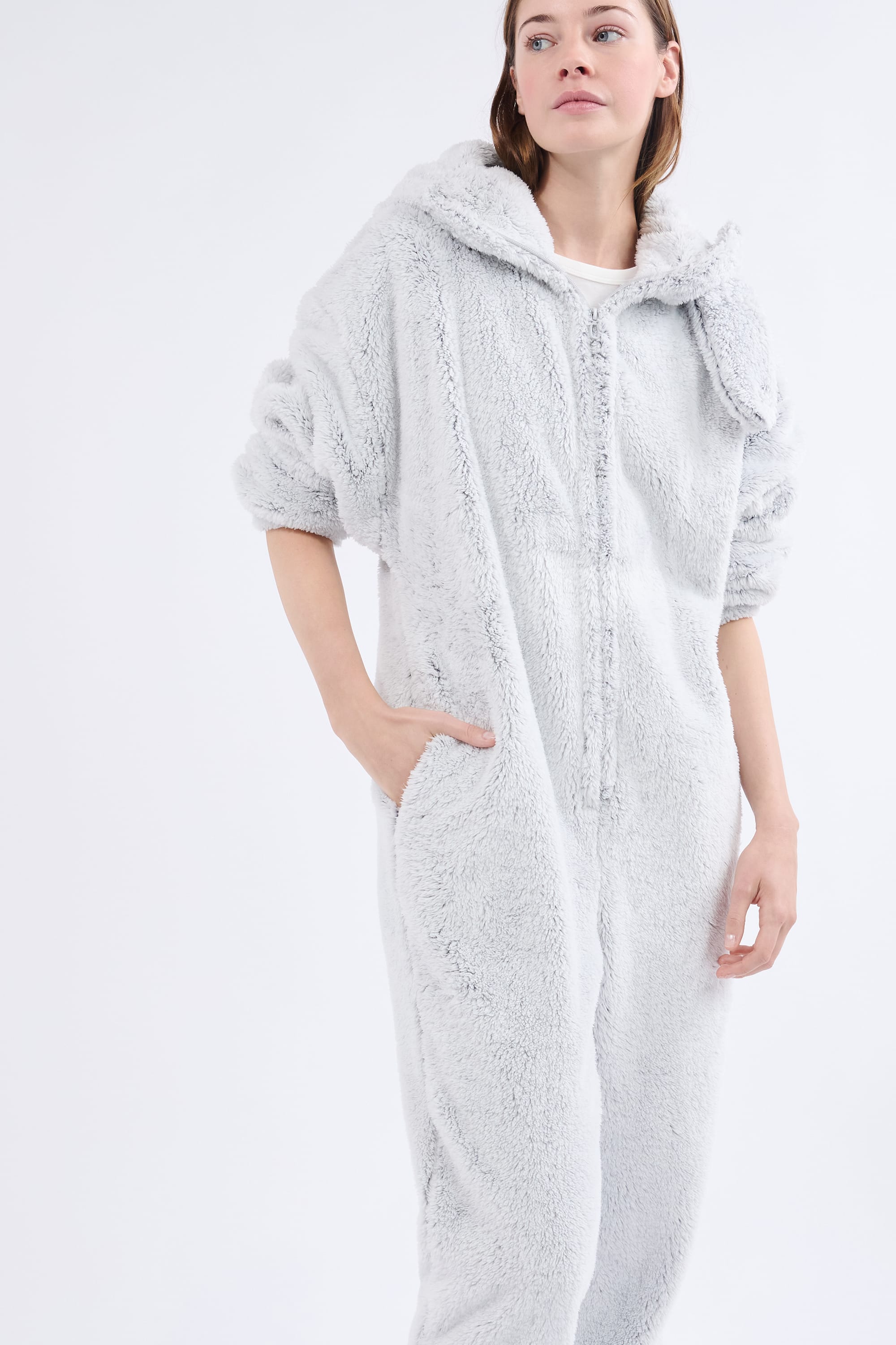 Fleece Jumpsuit - GIANI SPE - GRIS - ETAM