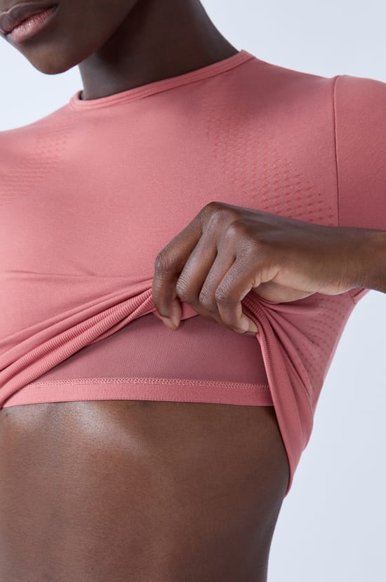 2-in-1 Short-Sleeved Sports Top;${refinementColor}