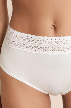 Panty midi de maternidad con detalles de encaje;${refinementColor}