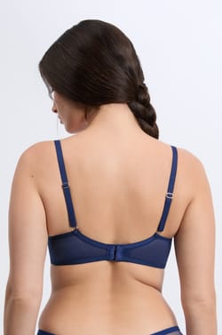 Bra No.9 - Balconette in flocked tulle;${refinementColor}