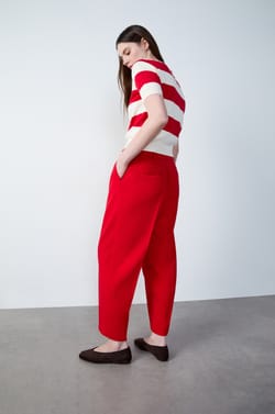 Carrot-Cut Trousers;${refinementColor}