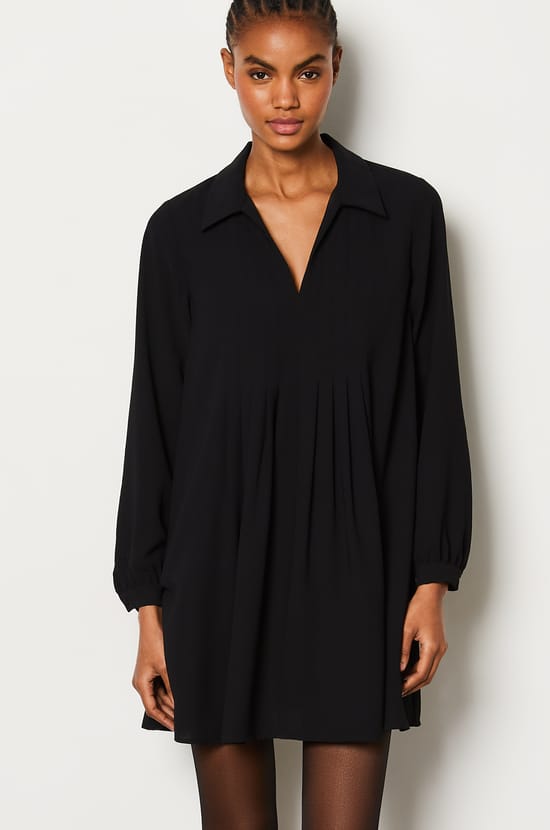 Short Flowing Dress;${refinementColor}
