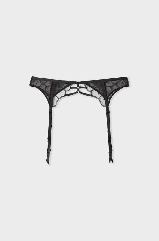 Embroidered Garter Belt;${refinementColor}