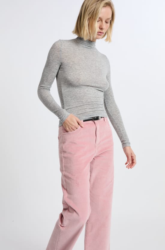 Pantalon en coton effet velours;${refinementColor}