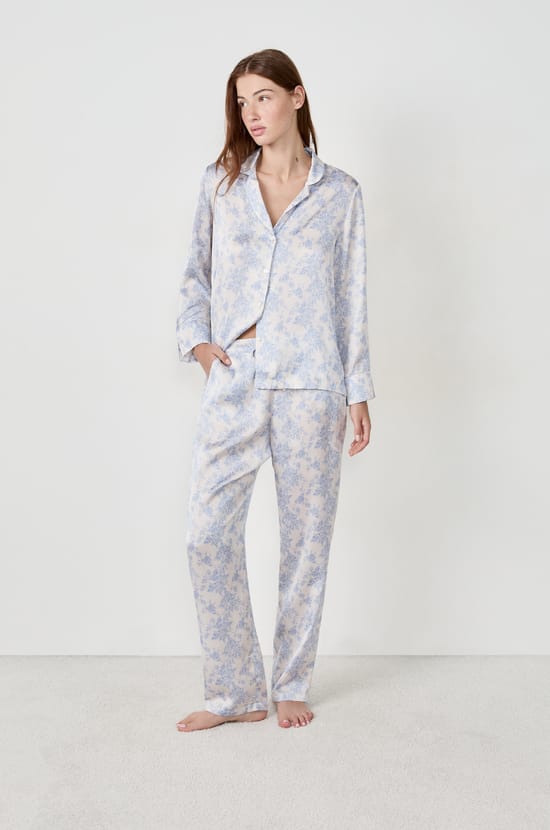Satin Pyjama Trousers;${refinementColor}