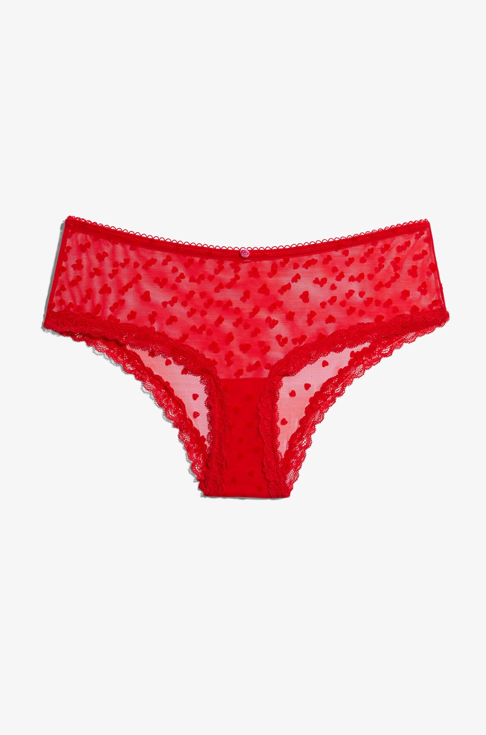 Printed Tulle Boyshorts;${refinementColor}