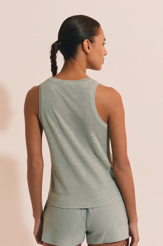 D&eacute;bardeur de pyjama en lin;${refinementColor}