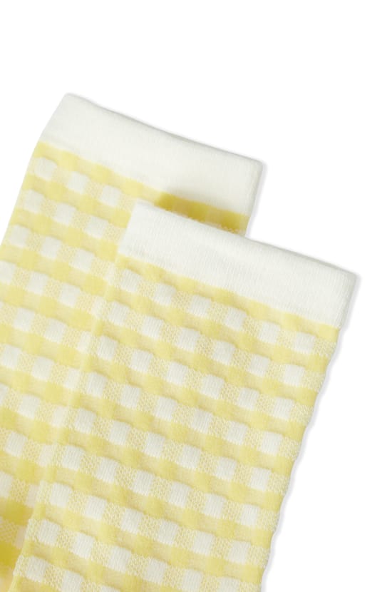 Chaussettes avec coton &agrave; motifs;${refinementColor}