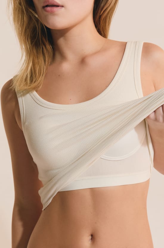 Tank Top with Integrated Bralette;${refinementColor}