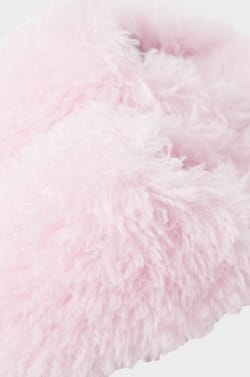 Chaussons mules avec fausse fourrure;${refinementColor}
