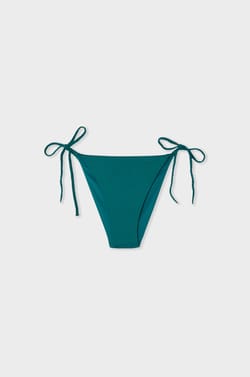 Iridescent Tie Bikini Bottom;${refinementColor}