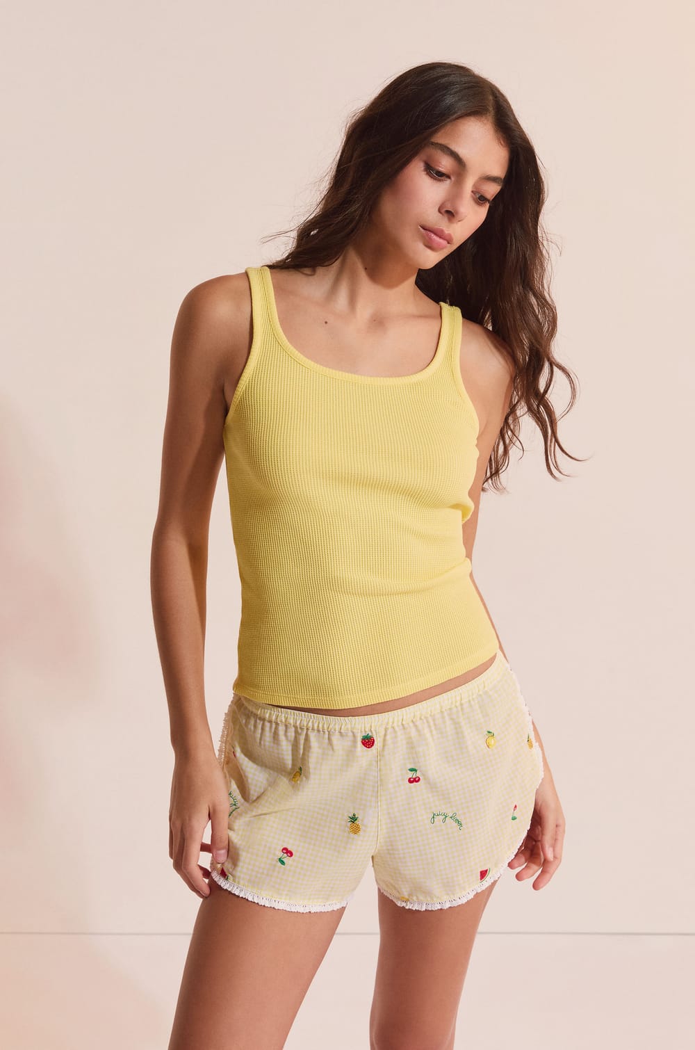 D&eacute;bardeur gaufr&eacute; en coton;${refinementColor}