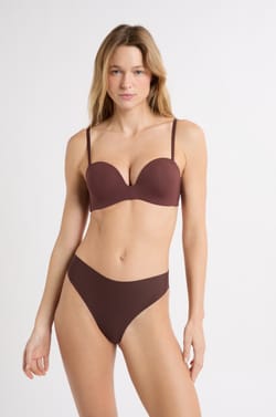 Tanga high leg en microfibre;${refinementColor}