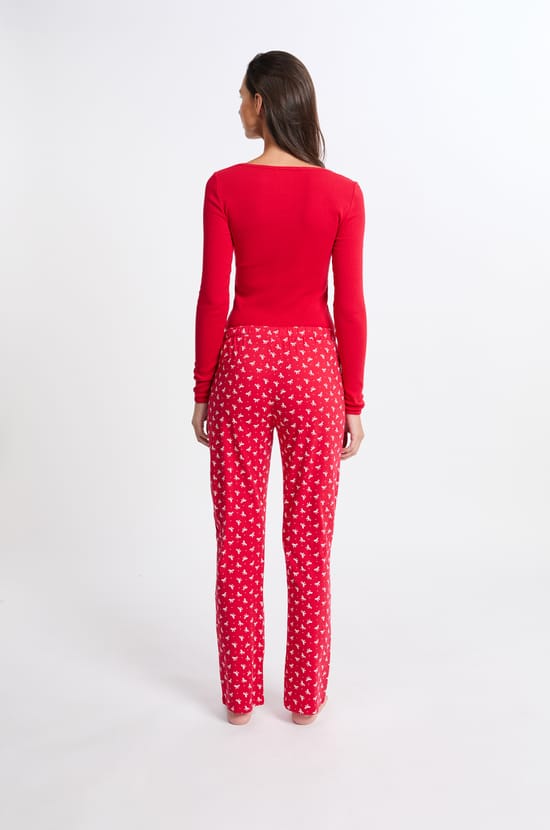 Pyjama 2 pièces à motifs avec coton;${refinementColor}