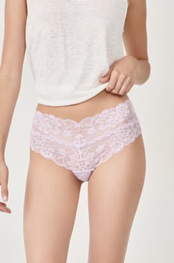 Braguita hipster V-shape de encaje;${refinementColor}
