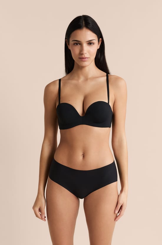 Bandeau push up en microfibre;${refinementColor}
