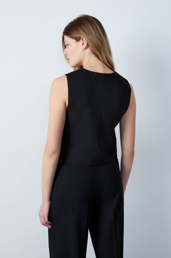 Gilet costume sans manches;${refinementColor}