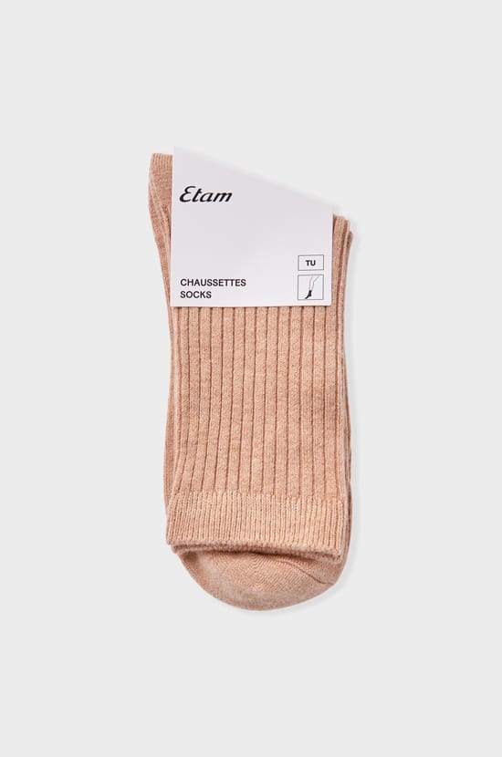 Chaussettes effet côtelé;${refinementColor}