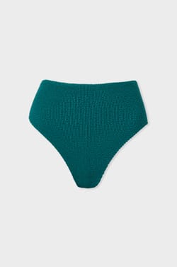 Bas de maillot de bain bikini taille haute en mati&egrave;re extensible;${refinementColor}