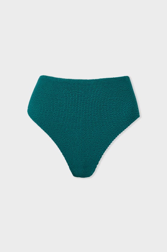 High-waisted bikini brief in stretchy material swimwear bottom;${refinementColor}