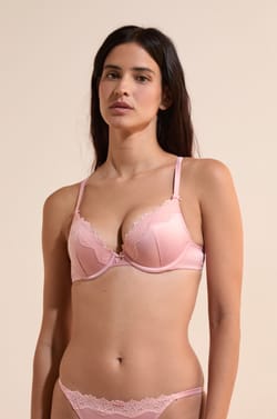 Soutien-gorge N.2 - Le push-up plongeant satin&eacute;;${refinementColor}