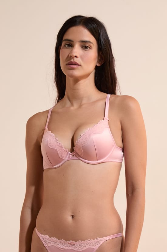 Soutien-gorge N.2 - Le push-up plongeant satin&eacute;;${refinementColor}