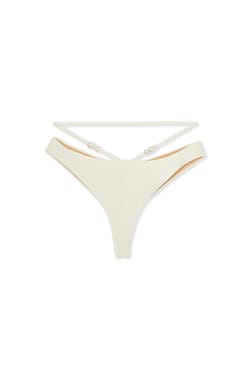 Bas de maillot br&eacute;silien high leg satin&eacute; avec perles - Etam x H&ocirc;tel Mahfouf;${refinementColor}