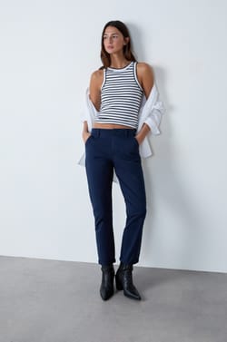 Carrot Cut Trousers;${refinementColor}