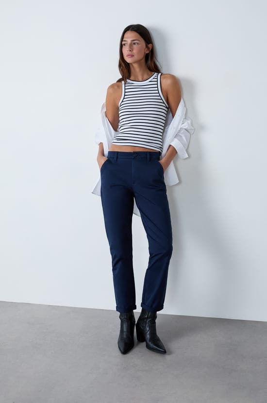 Carrot Cut Trousers;${refinementColor}